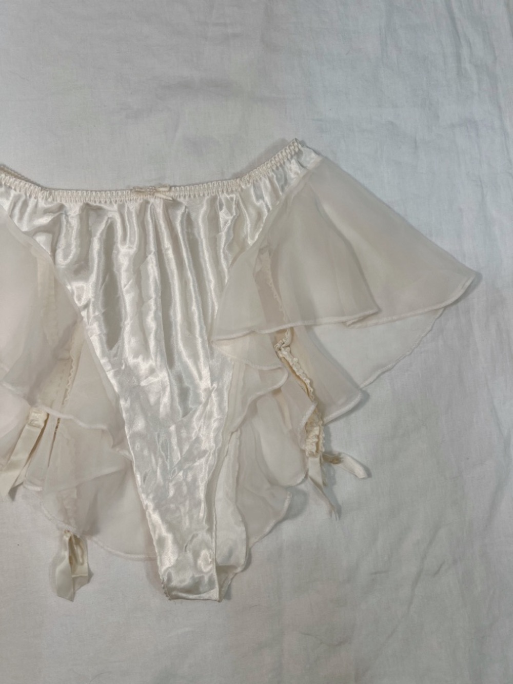 Vintage Bridal Victoria Secret High Waist Garter Belt Lingerie - Picture 14 of 16